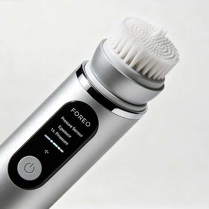 a Foreo Espada smart brush with pressure sensor display